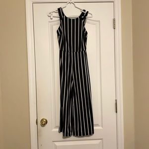Black and white jumpsuit